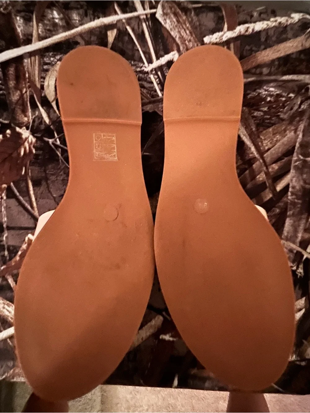 Tory Burch sea shell pink Logo Slide Sandals